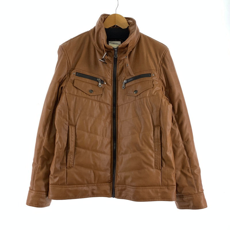 【中古品】【メンズ】 ASNAS アズナス ジャケット フェイクレザー 147-260929-ny-09-fuzh サイズ：L カラー：ブラウン 万代Net店