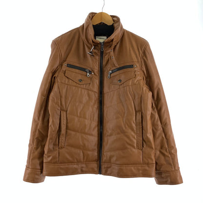 【中古品】【メンズ】 ASNAS アズナス ジャケット フェイクレザー 147-260929-ny-09-fuzh サイズ：L カラー：ブラウン 万代Net店