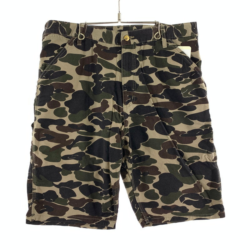 【中古品】【メンズ】 CARHARTT カーハート ショートパンツ 156-260929-ny-07-fuzh サイズ：W36 カラー：ブラウン カモ柄 万代Net店