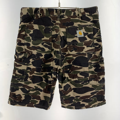 【中古品】【メンズ】 CARHARTT カーハート ショートパンツ 156-260929-ny-07-fuzh サイズ：W36 カラー：ブラウン カモ柄 万代Net店