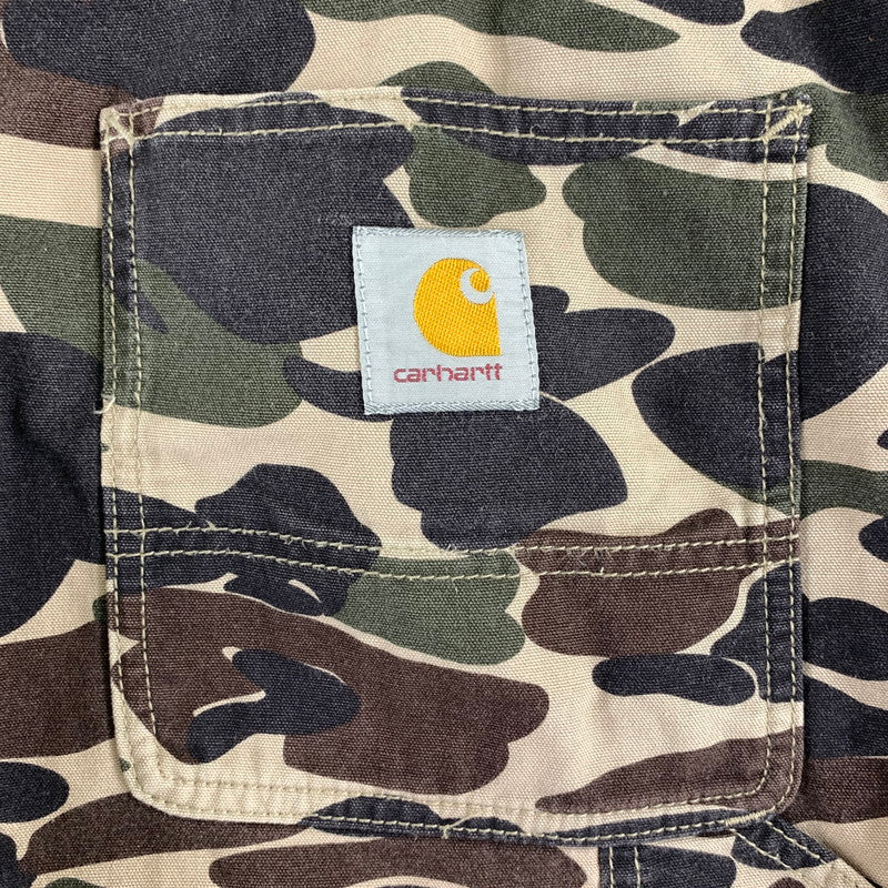 【中古品】【メンズ】 CARHARTT カーハート ショートパンツ 156-260929-ny-07-fuzh サイズ：W36 カラー：ブラウン カモ柄 万代Net店