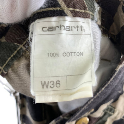【中古品】【メンズ】 CARHARTT カーハート ショートパンツ 156-260929-ny-07-fuzh サイズ：W36 カラー：ブラウン カモ柄 万代Net店