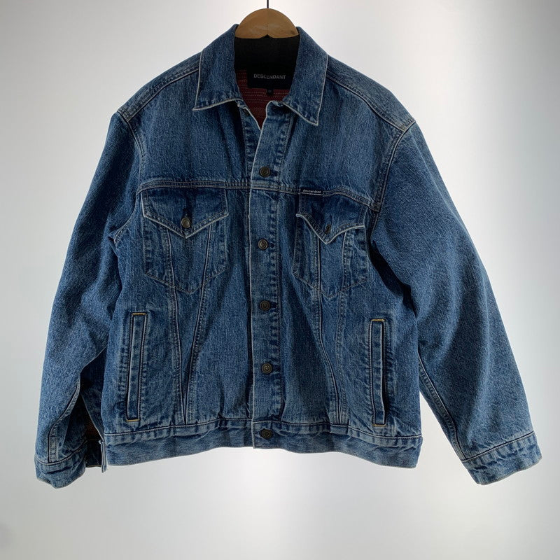 【中古品】【メンズ】 DESCENDANT ディセンダント TRUCKER DENIM JACKET トラッカーデニムジャケット INDIGO SIZE:2 上着 アウター ※袖汚れあり 142-261002-io-03-fuzh サイズ：2 カラー：インディゴ 万代Net店