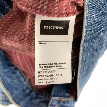 【中古品】【メンズ】 DESCENDANT ディセンダント TRUCKER DENIM JACKET トラッカーデニムジャケット INDIGO SIZE:2 上着 アウター ※袖汚れあり 142-261002-io-03-fuzh サイズ：2 カラー：インディゴ 万代Net店