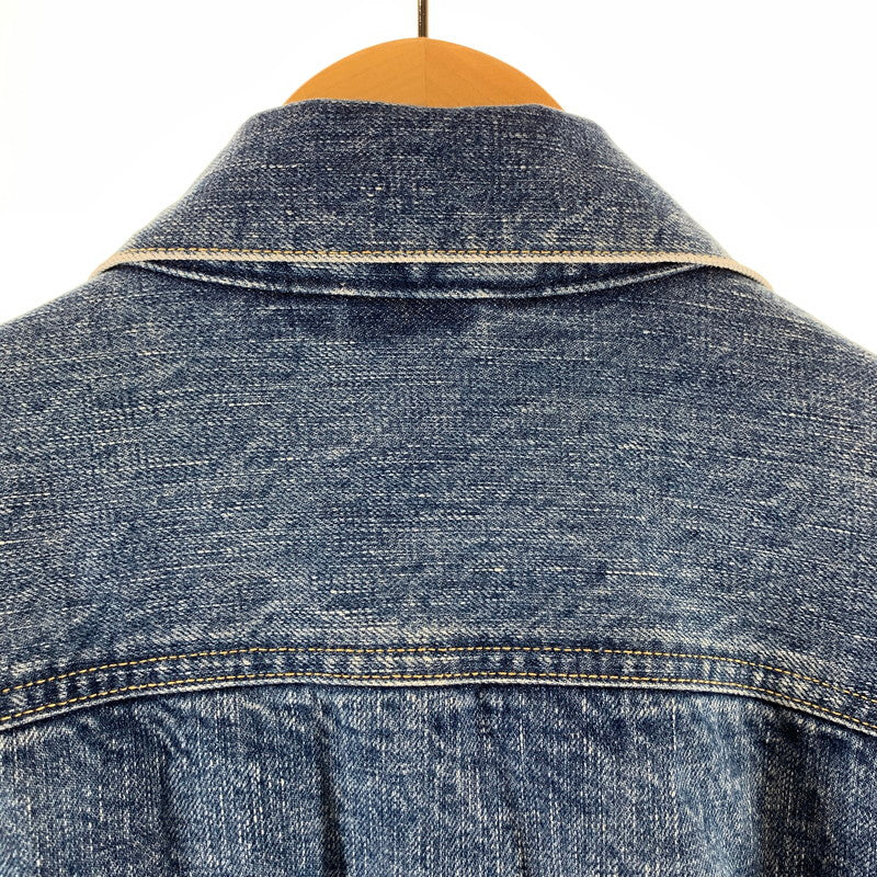 【中古品】【メンズ】 DESCENDANT ディセンダント TRUCKER DENIM JACKET トラッカーデニムジャケット INDIGO SIZE:2 上着 アウター ※袖汚れあり 142-261002-io-03-fuzh サイズ：2 カラー：インディゴ 万代Net店