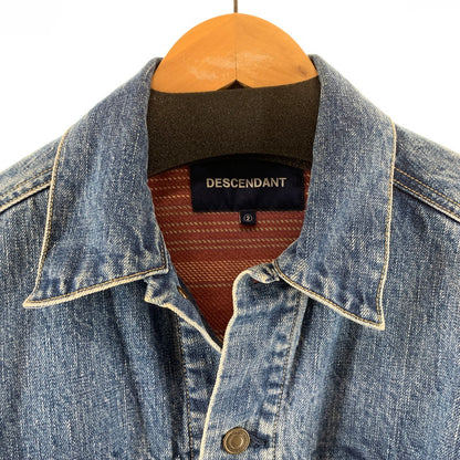 【中古品】【メンズ】 DESCENDANT ディセンダント TRUCKER DENIM JACKET トラッカーデニムジャケット INDIGO SIZE:2 上着 アウター ※袖汚れあり 142-261002-io-03-fuzh サイズ：2 カラー：インディゴ 万代Net店