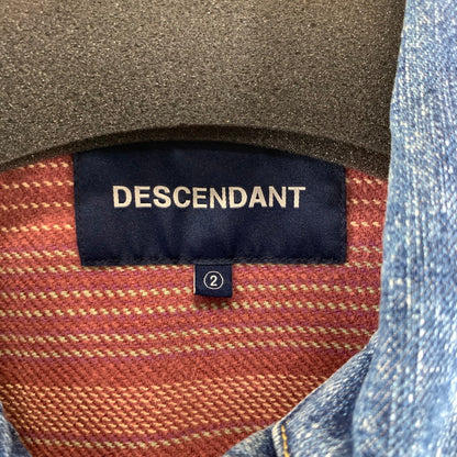 【中古品】【メンズ】 DESCENDANT ディセンダント TRUCKER DENIM JACKET トラッカーデニムジャケット INDIGO SIZE:2 上着 アウター ※袖汚れあり 142-261002-io-03-fuzh サイズ：2 カラー：インディゴ 万代Net店