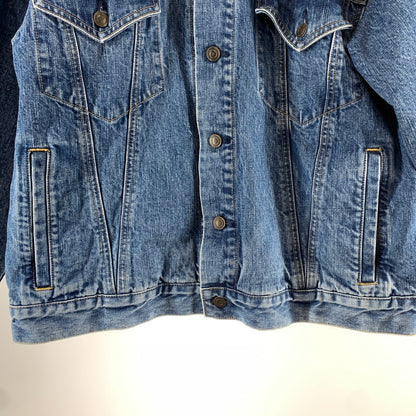 【中古品】【メンズ】 DESCENDANT ディセンダント TRUCKER DENIM JACKET トラッカーデニムジャケット INDIGO SIZE:2 上着 アウター ※袖汚れあり 142-261002-io-03-fuzh サイズ：2 カラー：インディゴ 万代Net店