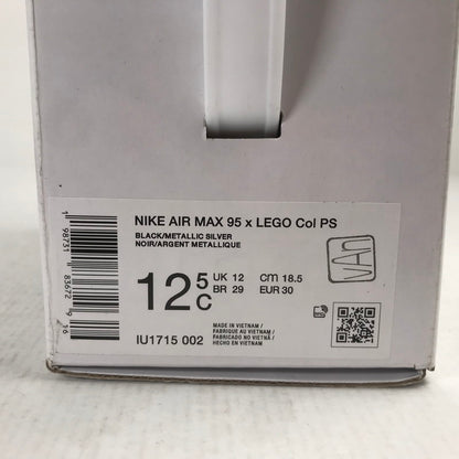 【中古美品】【キッズ】 NIKE ナイキ × LEGO IU1715-002 AIR MAX 95 レゴ エア マックス 95 スニーカー 靴 キッズ 160-621003-mh-09-fuzh サイズ：18.5cm カラー：ブラック 万代Net店