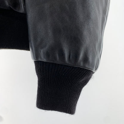 【中古品】【メンズ】 SCHOTT ショット MA-1-1949 FLIGHT JACKET フライトジャケット BLACK SIZE:38 ※襟変色・ボタンサビ・使用感あり 145-261002-io-05-fuzh サイズ：38 カラー：ブラック 万代Net店