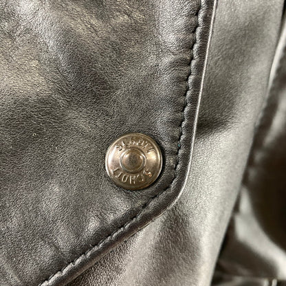 【中古品】【メンズ】 SCHOTT ショット MA-1-1949 FLIGHT JACKET フライトジャケット BLACK SIZE:38 ※襟変色・ボタンサビ・使用感あり 145-261002-io-05-fuzh サイズ：38 カラー：ブラック 万代Net店