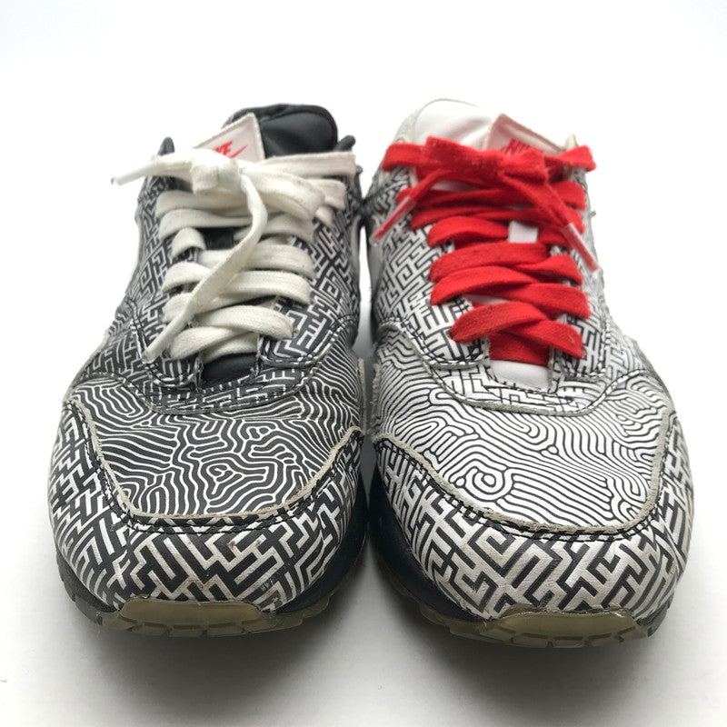 【中古品】【メンズ】 NIKE ナイキ CI1505-001 AIR MAX 1 OA YT ‘TOKYO MAZE’ エアマックス トウキョウ メイズ 迷路 スニーカー 靴 ※使用感有 160-261013-vt-82-fuzh サイズ：28cm カラー：ホワイト/ブラック ※左右非対称 万代Net店