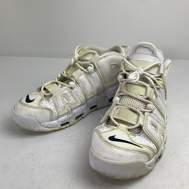 【中古品】【メンズ】 NIKE ナイキ DH8011-100 AIR MORE UPTEMPO "WHITE MIDNIGHT NAVY" エア モア アップテンポ モアテン スニーカー 靴 160-261014-mh-05-fuzh サイズ：28cm カラー：ホワイト 万代Net店