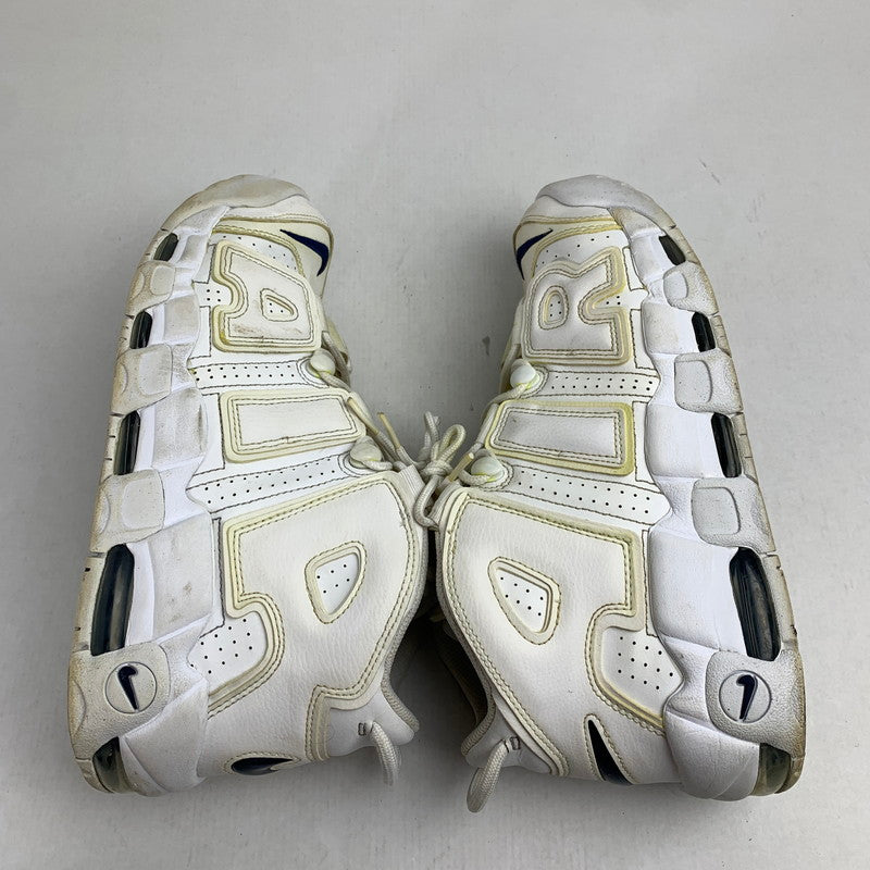 【中古品】【メンズ】 NIKE ナイキ DH8011-100 AIR MORE UPTEMPO "WHITE MIDNIGHT NAVY" エア モア アップテンポ モアテン スニーカー 靴 160-261014-mh-05-fuzh サイズ：28cm カラー：ホワイト 万代Net店