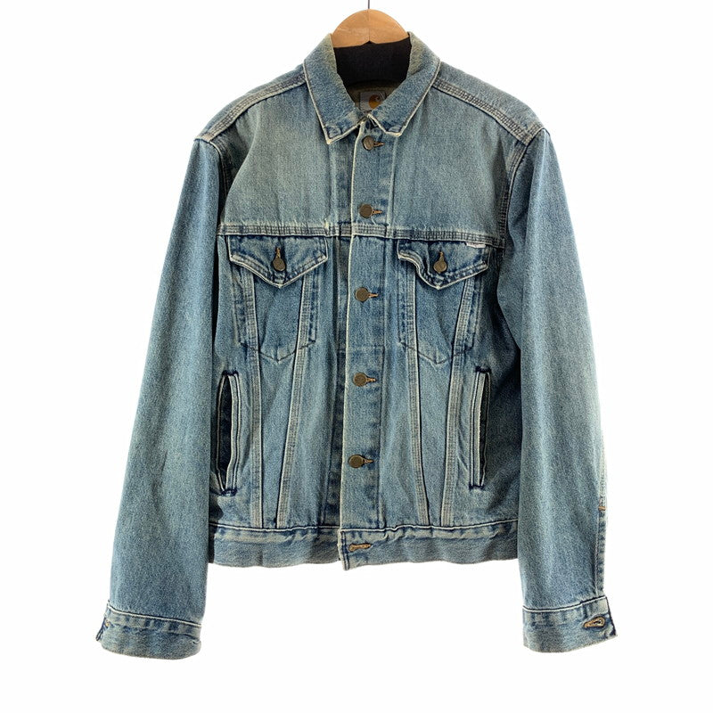 【中古品】【メンズ】 CARHARTT カーハート 80`S 100TH DENIM JACKET デニムジャケット BLUE 上着 アウター ※内タグ消え・使用感あり 145-261002-io-01-fuzh サイズ：サイズ不明 カラー：ブルー 万代Net店