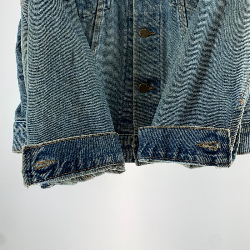【中古品】【メンズ】 CARHARTT カーハート 80`S 100TH DENIM JACKET デニムジャケット BLUE 上着 アウター ※内タグ消え・使用感あり 145-261002-io-01-fuzh サイズ：サイズ不明 カラー：ブルー 万代Net店