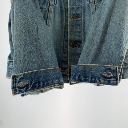 【中古品】【メンズ】 CARHARTT カーハート 80`S 100TH DENIM JACKET デニムジャケット BLUE 上着 アウター ※内タグ消え・使用感あり 145-261002-io-01-fuzh サイズ：サイズ不明 カラー：ブルー 万代Net店