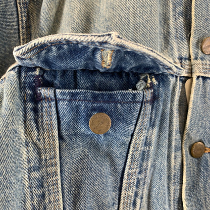 【中古品】【メンズ】 CARHARTT カーハート 80`S 100TH DENIM JACKET デニムジャケット BLUE 上着 アウター ※内タグ消え・使用感あり 145-261002-io-01-fuzh サイズ：サイズ不明 カラー：ブルー 万代Net店