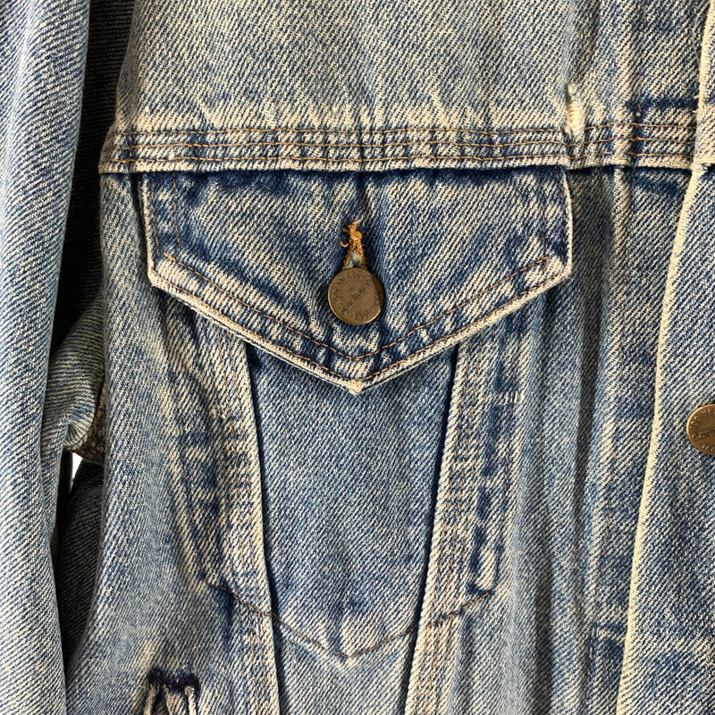 【中古品】【メンズ】 CARHARTT カーハート 80`S 100TH DENIM JACKET デニムジャケット BLUE 上着 アウター ※内タグ消え・使用感あり 145-261002-io-01-fuzh サイズ：サイズ不明 カラー：ブルー 万代Net店