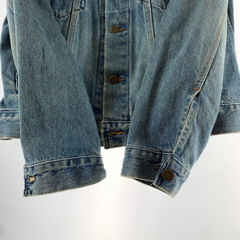 【中古品】【メンズ】 CARHARTT カーハート 80`S 100TH DENIM JACKET デニムジャケット BLUE 上着 アウター ※内タグ消え・使用感あり 145-261002-io-01-fuzh サイズ：サイズ不明 カラー：ブルー 万代Net店