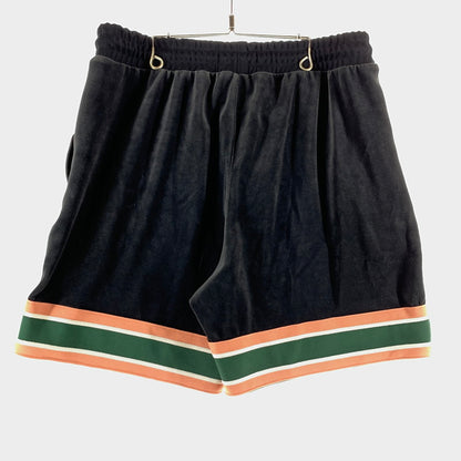 【中古品】【メンズ】 NIKE AIR JORDAN ナイキ エアージョーダン BV4045-010 GOLD CHAIN VELVET SHORTS ベルベットショーツ 短パン ショートパンツ BLACK 159-261002-io-14-fuzh サイズ：M カラー：ブラック 万代Net店