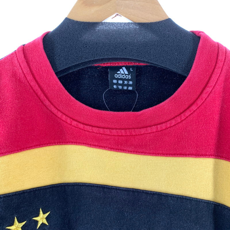 【中古品】【メンズ】 ADIDAS アディダス スウェット SIZE:L ※使用感あり 148-261002-io-08-fuzh サイズ：L カラー：ブラック.レッド.イエロー 万代Net店