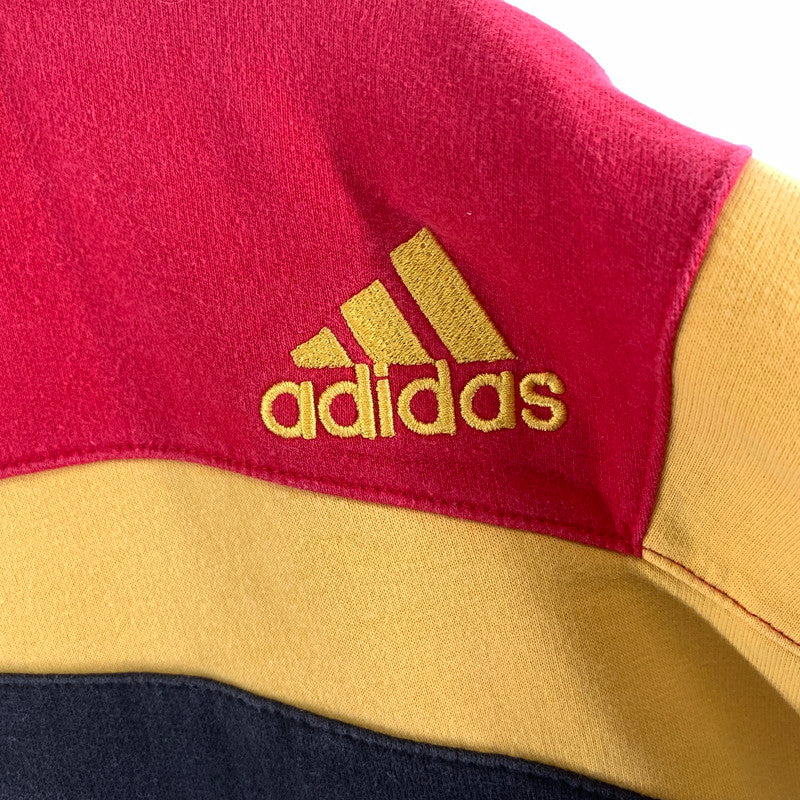 【中古品】【メンズ】 ADIDAS アディダス スウェット SIZE:L ※使用感あり 148-261002-io-08-fuzh サイズ：L カラー：ブラック.レッド.イエロー 万代Net店