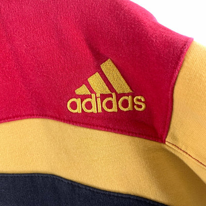 【中古品】【メンズ】 ADIDAS アディダス スウェット SIZE:L ※使用感あり 148-261002-io-08-fuzh サイズ：L カラー：ブラック.レッド.イエロー 万代Net店