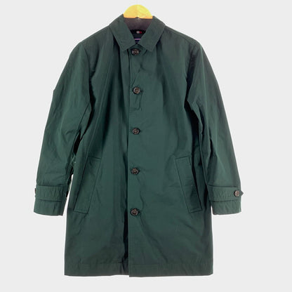 【中古品】【メンズ】 TOMMY HILFIGER トミーヒルフィガー コート GREEN SIZE:S M158630012 ステンカラー 上着 アウター ※汚れあり 147-261002-io-10-fuzh サイズ：S カラー：グリーン 万代Net店