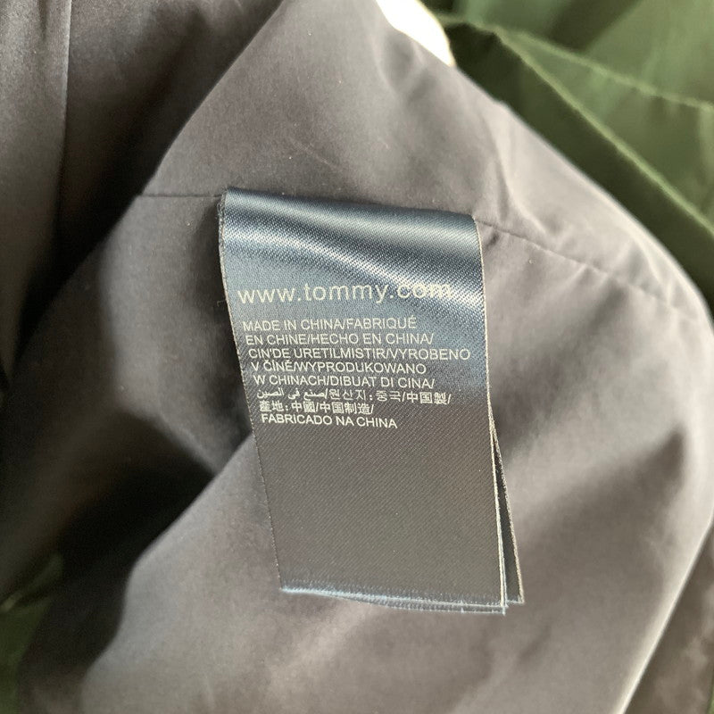 【中古品】【メンズ】 TOMMY HILFIGER トミーヒルフィガー コート GREEN SIZE:S M158630012 ステンカラー 上着 アウター ※汚れあり 147-261002-io-10-fuzh サイズ：S カラー：グリーン 万代Net店