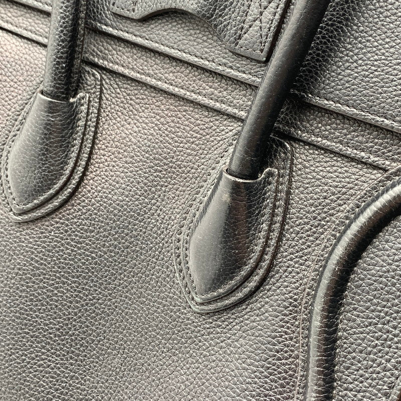 【中古品】【レディース】 CELINE セリーヌ LUGGAGE MICRO SHOPPER BAG マイクロショッパーバッグ ハンドバッグ レザー カバン 180-261003-gm-07-fuzh カラー：ブラック 万代Net店