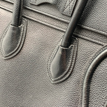 【中古品】【レディース】 CELINE セリーヌ LUGGAGE MICRO SHOPPER BAG マイクロショッパーバッグ ハンドバッグ レザー カバン 180-261003-gm-07-fuzh カラー：ブラック 万代Net店