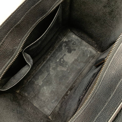 【中古品】【レディース】 CELINE セリーヌ LUGGAGE MICRO SHOPPER BAG マイクロショッパーバッグ ハンドバッグ レザー カバン 180-261003-gm-07-fuzh カラー：ブラック 万代Net店