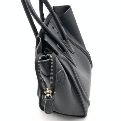 【中古品】【レディース】 CELINE セリーヌ LUGGAGE MICRO SHOPPER BAG マイクロショッパーバッグ ハンドバッグ レザー カバン 180-261003-gm-07-fuzh カラー：ブラック 万代Net店