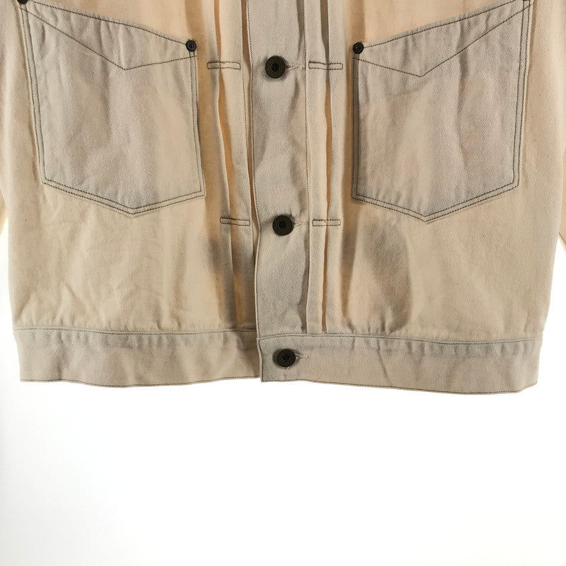 【中古品】【メンズ】 STEAVENSON OVERALL スティーブンソン オーバーオール 102 SADDLE HORN TYPE II 長袖 ジャケット トップス 古着 140-261002-mh-03-fuzh サイズ：40 カラー：ホワイト 万代Net店