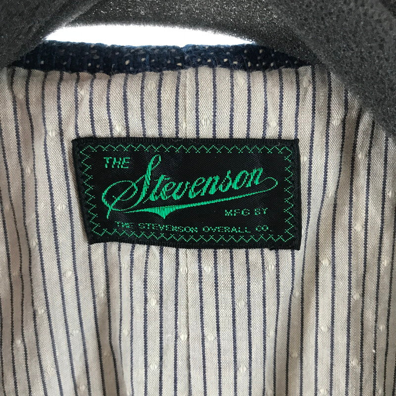 【中古品】【メンズ】 STEVENSON OVERALL スティーブンソン オーバーオール PW3-IN VEST トップス ベスト 古着 140-261002-mh-05-fuzh サイズ：38 カラー：ネイビー ツィード 万代Net店