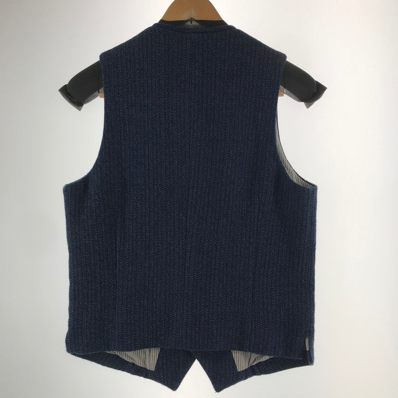 【中古品】【メンズ】 STEVENSON OVERALL スティーブンソン オーバーオール PW3-IN VEST トップス ベスト 古着 140-261002-mh-05-fuzh サイズ：38 カラー：ネイビー ツィード 万代Net店