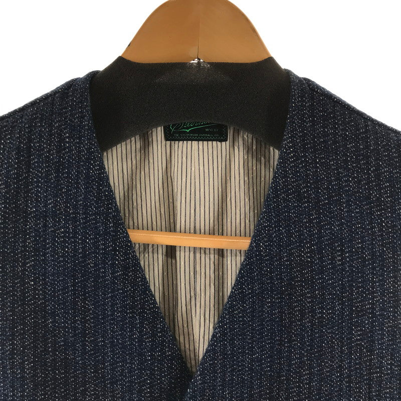 【中古品】【メンズ】 STEVENSON OVERALL スティーブンソン オーバーオール PW3-IN VEST トップス ベスト 古着 140-261002-mh-05-fuzh サイズ：38 カラー：ネイビー ツィード 万代Net店