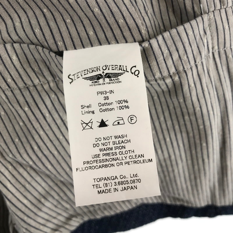 【中古品】【メンズ】 STEVENSON OVERALL スティーブンソン オーバーオール PW3-IN VEST トップス ベスト 古着 140-261002-mh-05-fuzh サイズ：38 カラー：ネイビー ツィード 万代Net店