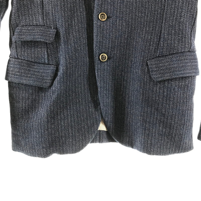 【中古品】【メンズ】 STEAVENSON OVERALL スティーブンソン オーバーオール PJ3-IN JACKET ジャケット アウター 古着 140-261002-mh-04-fuzh サイズ：38 カラー：ネイビー ツィード 万代Net店