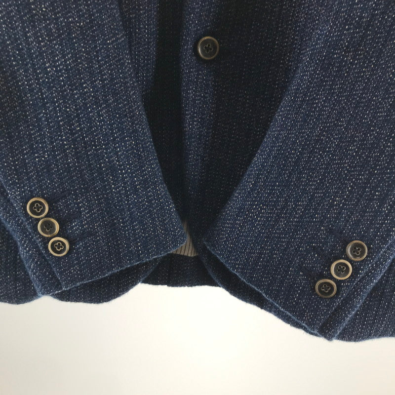 【中古品】【メンズ】 STEAVENSON OVERALL スティーブンソン オーバーオール PJ3-IN JACKET ジャケット アウター 古着 140-261002-mh-04-fuzh サイズ：38 カラー：ネイビー ツィード 万代Net店