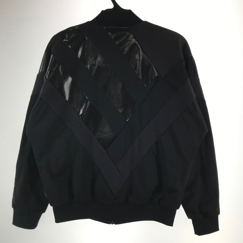 【中古品】【メンズ】 ADIDAS アディダス NYLON ナイロン ライン トラックジャケット コート アウター ジャケット 古着 148-261002-mh-02-fuzh サイズ：L カラー：ブラック 万代Net店