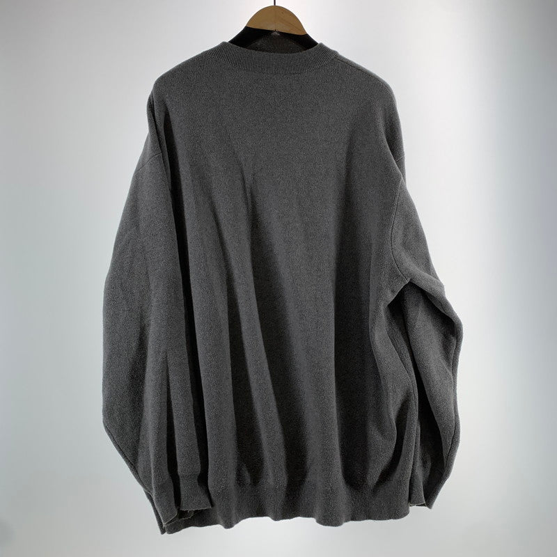【中古品】【メンズ】 WIND AND SEA ウィンダンシー WDS-O-ESSC-24-Q1-KN-01 ニット セーター GRAY SIZE:XL ※タグ取れかかっている・毛玉・使用感あり 142-261002-io-07-fuzh サイズ：XL カラー：グレー 万代Net店