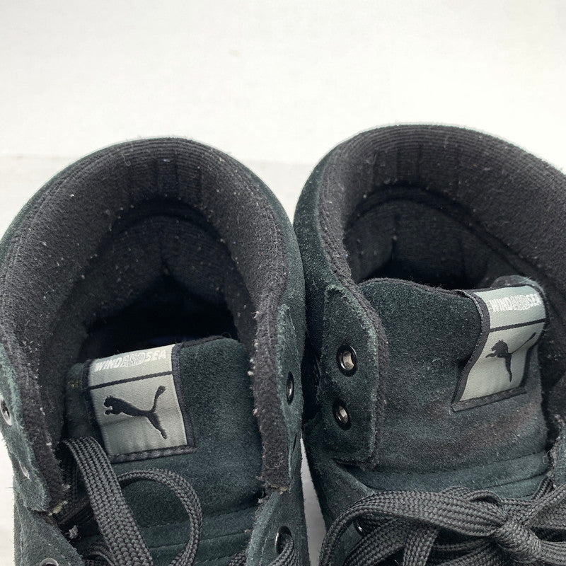 【中古品】【メンズ】 PUMA プーマ×WIND AND SEA 375581-01 RALPH SAMPSON MID スニーカー 靴 162-261003-gm-36-fuzh サイズ：28.5cm カラー：ブラック 万代Net店