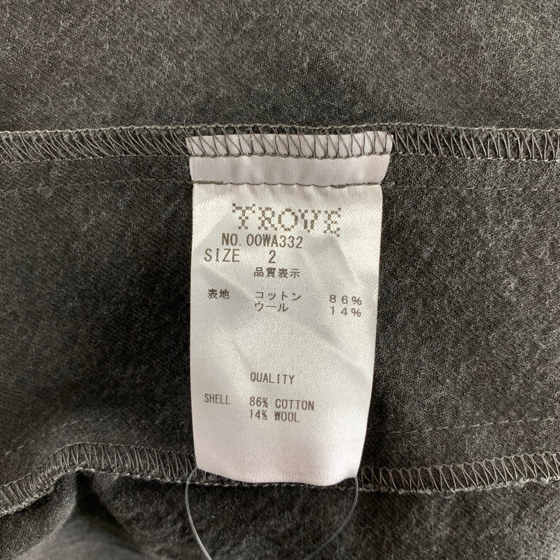 【中古品】【メンズ】 TROVE トローヴ 00WA332 和ローブ アウター 羽織 ブランド 古着 140-261003-gm-04-fuzh サイズ：2 カラー：チャコール 万代Net店