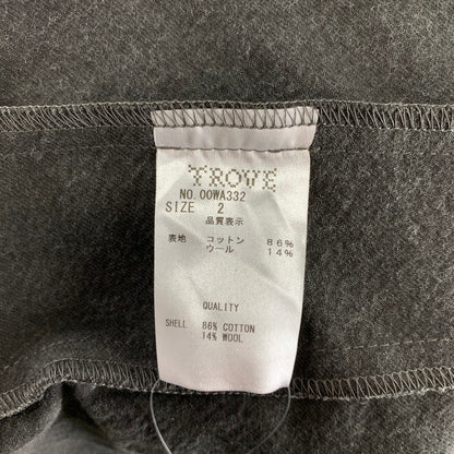 【中古品】【メンズ】 TROVE トローヴ 00WA332 和ローブ アウター 羽織 ブランド 古着 140-261003-gm-04-fuzh サイズ：2 カラー：チャコール 万代Net店