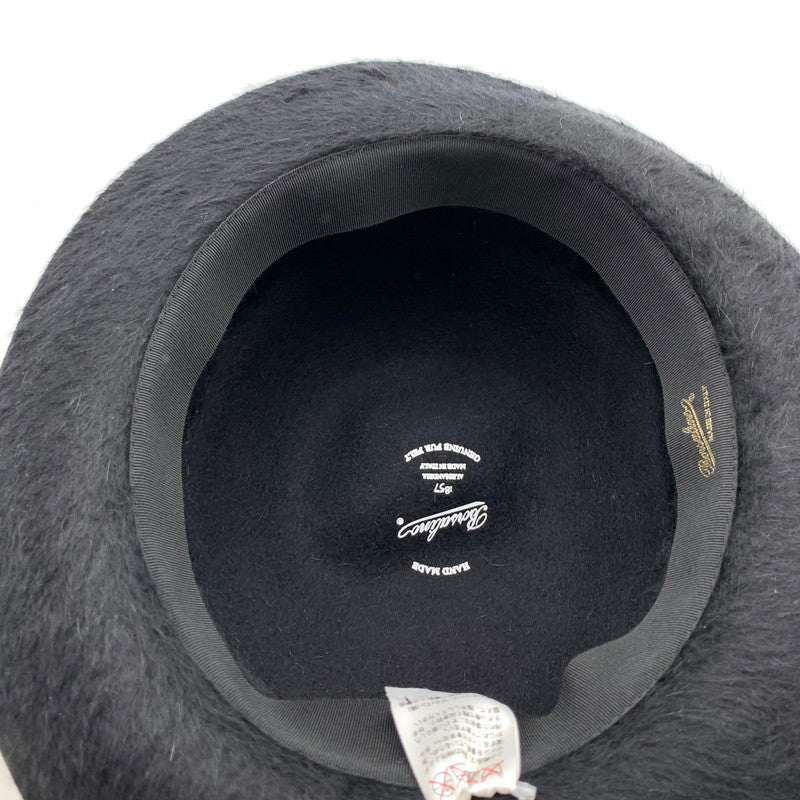【中古品】【メンズ】 BORSALINO ボルサリーノ ハット 帽子 ウール100% 185-261003-gm-24-fuzh サイズ：L カラー：ブラック 万代Net店