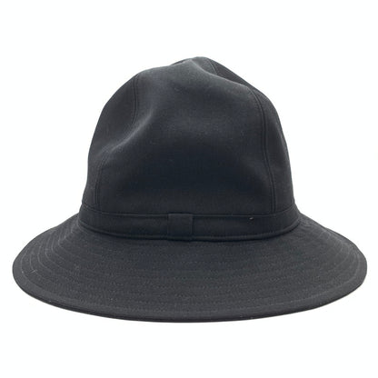 【中古品】【メンズ】 YOHJI YAMAMOTO POUR HOMME ヨウジヤマモトプールオム HAT 帽子 ウール100% 185-261003-gm-23-fuzh サイズ：4 カラー：ブラック 万代Net店