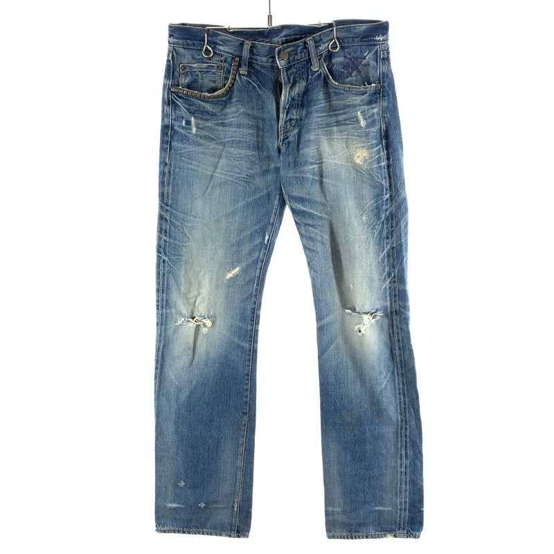【中古品】【メンズ】 HYSTERIC GLAMOUR ヒステリックグラマー 4AP-1552 STRAIGHT PANTS ストレートパンツ ボトムス 152-261003-gm-08-fuzh サイズ：32 カラー：インディゴ 万代Net店