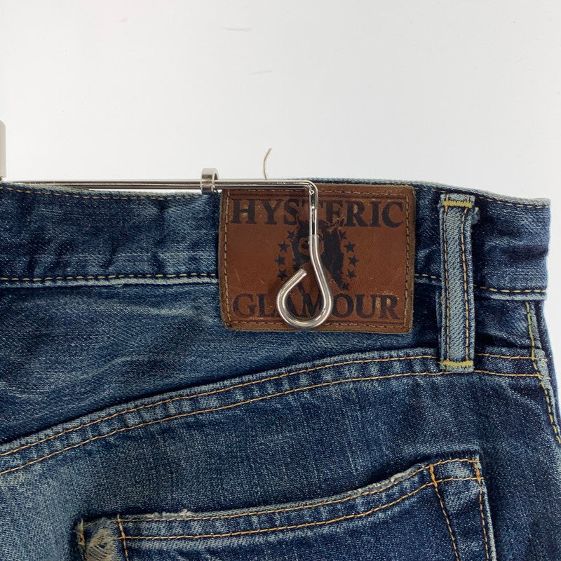 【中古品】【メンズ】 HYSTERIC GLAMOUR ヒステリックグラマー 0213AP10 STRAIGHT PANTS ストレートパンツ ボトムス 152-261003-gm-09-fuzh サイズ：30 カラー：インディゴ 万代Net店